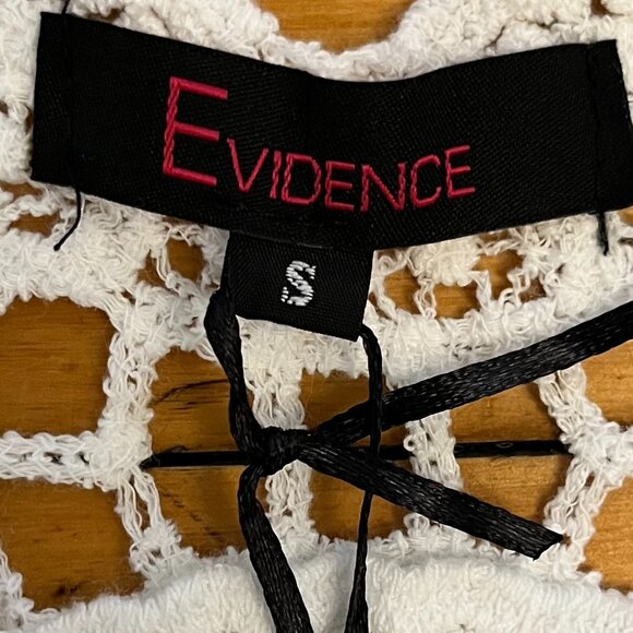 NWT White Cotton Boho Hippie Crochet High-Low Top, Size Small - Picture 8 of 12